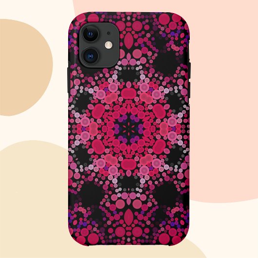 Dot Mandala Blume Rosa und Lila Case-Mate iPhone Hülle