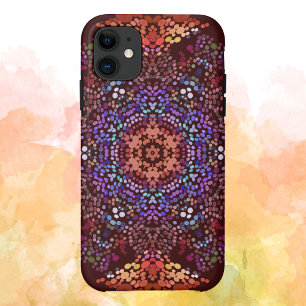 Dot Mandala Orange Blue und Lila Case-Mate iPhone Hülle