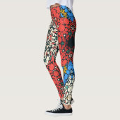 Dot Mandala Red White Blue und Green Leggings (Links)