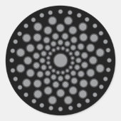 Dot Mandala Template Runder Aufkleber (Vorderseite)