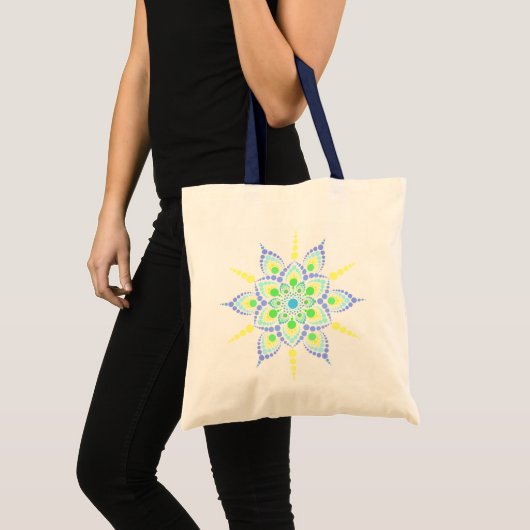 Dot Mandala Tote - JessyD Designs Tragetasche (Vorderseite (Produkt))