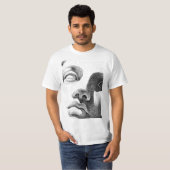 Dot Matrix Art: klassische Marmorwand T-Shirt (Vorne ganz)