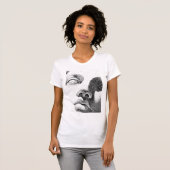 Dot Matrix Art: klassische Marmorwand T-Shirt (Vorne ganz)