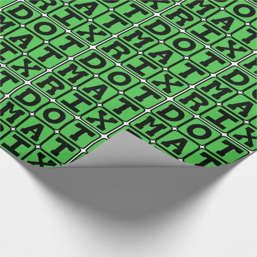 Dot Matrix, Gemustertes Array Geschenkpapier (Ecke)