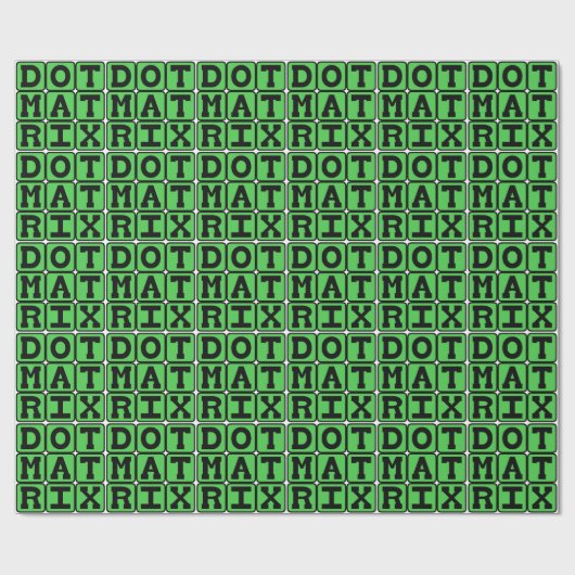 Dot Matrix, Gemustertes Array Geschenkpapier (Flach)