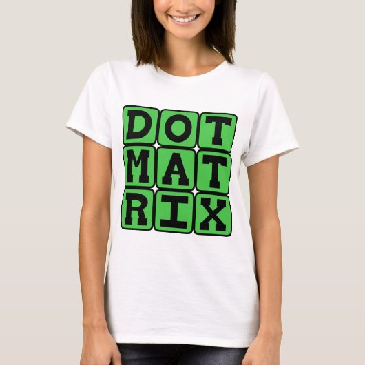 Dot Matrix, Gemustertes Array T-Shirt (Vorderseite)