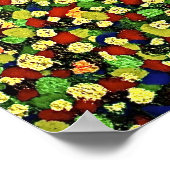 DOT MATRIX: GRÜNE Leinwand Poster (Ecke)