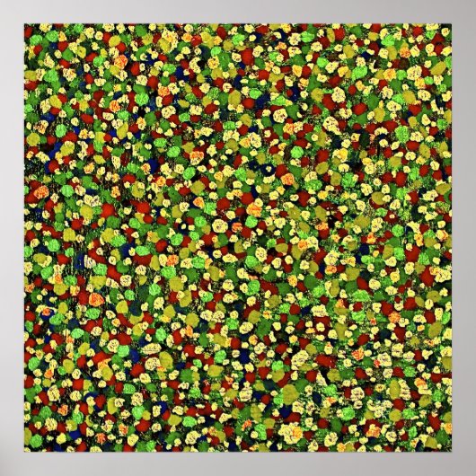 DOT MATRIX: GRÜNE Leinwand Poster (Vorne)