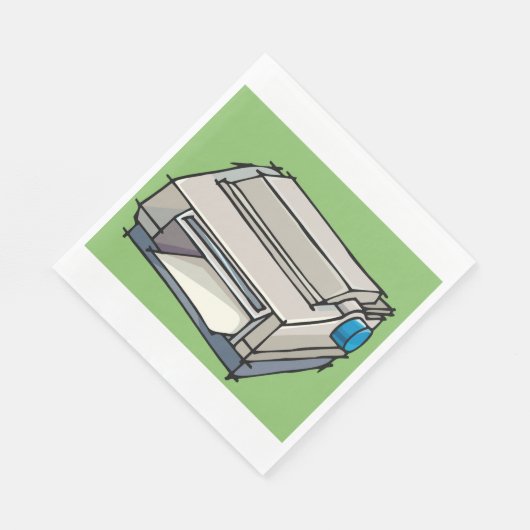 Dot Matrix Printer Paper Napkins Serviette (Ecke)