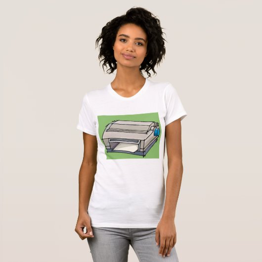 Dot Matrix Printer Womens T - Shirt (Vorne ganz)