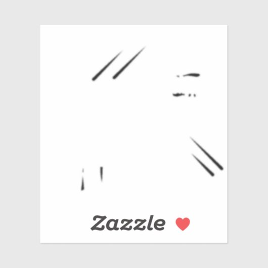 Dot, Milk White, Romance Custom Cut Vinyl Sticker (Blatt)