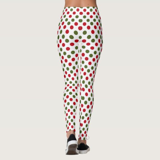 Dot mir rot und grün leggings (Rückseite)
