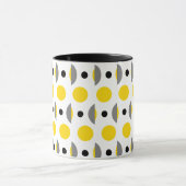 Dot Modern Yellow Gray Tasse (Zentrum)