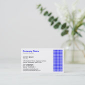 Dot Motif - Blau Visitenkarte (Stehend Vorderseite)