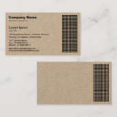 Dot Motif, Kraft Visitenkarte (Vorne/Hinten)