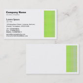 Dot Motif - Martian Green Visitenkarte (Vorne/Hinten)