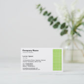 Dot Motif - Martian Green Visitenkarte (Stehend Vorderseite)