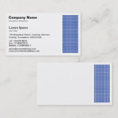 Dot Motif - Navy Blue Visitenkarte (Vorne/Hinten)