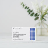 Dot Motif - Navy Blue Visitenkarte (Stehend Vorderseite)