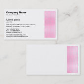 Dot Motif - Rosa Visitenkarte (Vorne/Hinten)