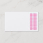 Dot Motif - Rosa Visitenkarte (Rückseite)