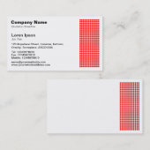 Dot Motif - Rot Visitenkarte (Vorne/Hinten)