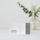 Dot-Muster | Leder Visitenkarte (Stehend Vorderseite)