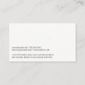 Dot-Muster | Leder Visitenkarte (Rückseite)