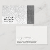 Dot-Muster | Leder Visitenkarte (Vorne/Hinten)