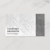 Dot-Muster | Leder Visitenkarte (Vorderseite)