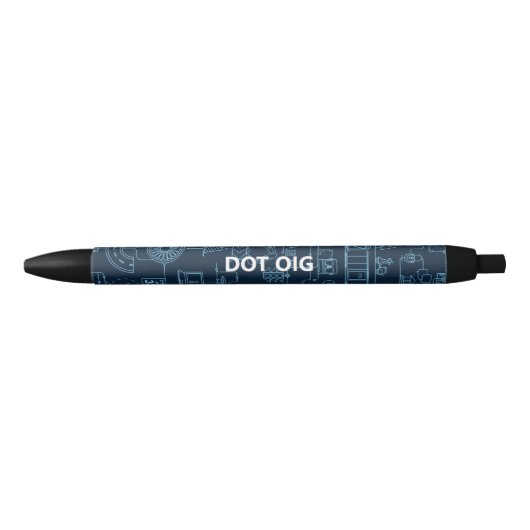 DOT OIG Black Trim Pen Kugelschreiber (Vorderseite)