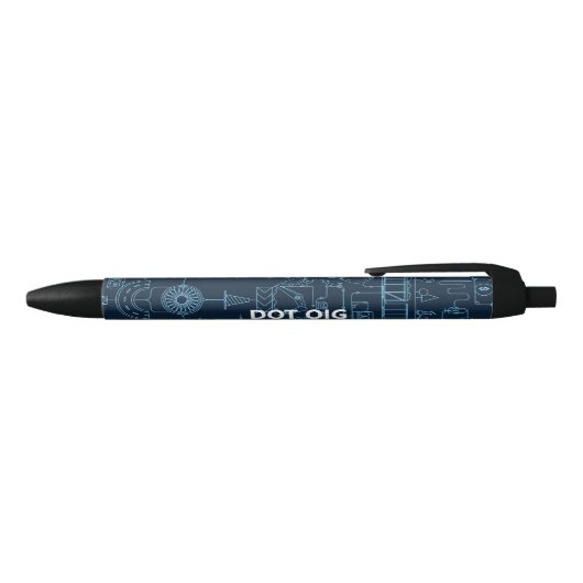 DOT OIG Black Trim Pen Kugelschreiber (Oberseite)