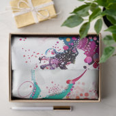 Dot Painted Rainbow Colors Dragon Decoupage Seidenpapier (Geschenk)