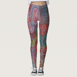Dot Painting von australischen Aborigine-Künstlern Leggings