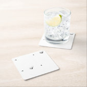 Dot, Pale Grey Paper Coaster Rechteckiger Pappuntersetzer (Vor Ort)