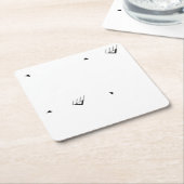 Dot, Pale Grey Paper Coaster Rechteckiger Pappuntersetzer (angewinkelt)