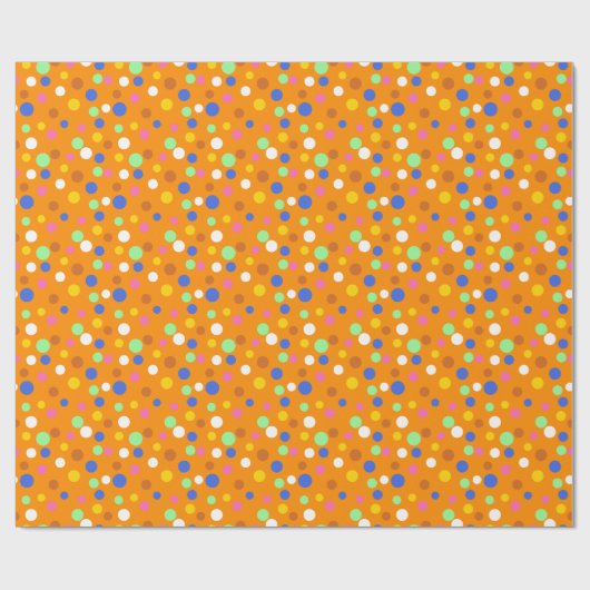 Dot Parade Candy Farben Geschenkpapier (Flach)