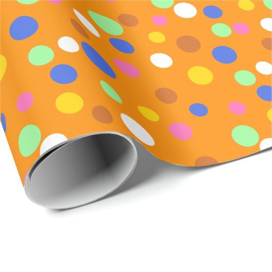 Dot Parade Candy Farben Geschenkpapier (Rolleneckpunkt)