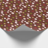 Dot Parade Espresso Geschenkpapier (Ecke)
