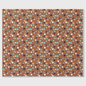 Dot Parade Farben von Meer und Strand Geschenkpapier (Flach)