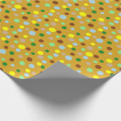 Dot Parade Naturfarben Geschenkpapier (Ecke)