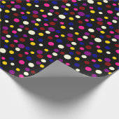 Dot Parade Sonnenuntergangsfarben Geschenkpapier (Ecke)