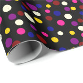 Dot Parade Sonnenuntergangsfarben Geschenkpapier (Rolleneckpunkt)