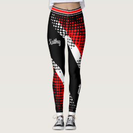 Dot Pattern Trinidad & Tobago Flag Leggings