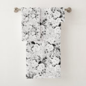 Dot, schwarze Kuh Badhandtuch Set (Insitu)