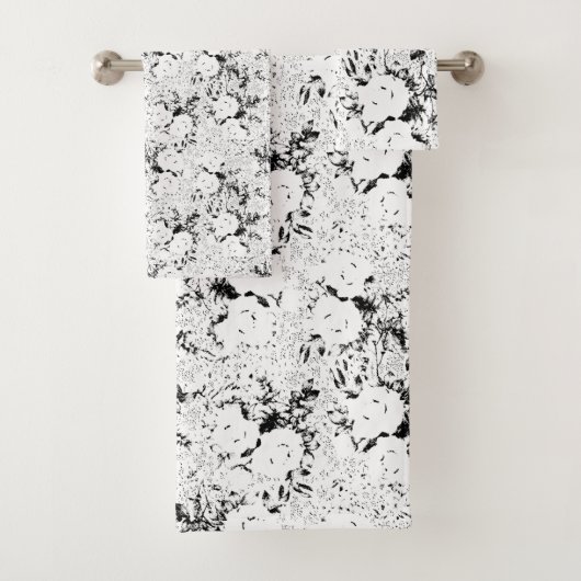 Dot, schwarze Kuh Badhandtuch Set (Insitu)