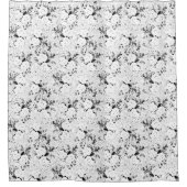 Dot, schwarze Kuh Duschvorhang (Vorderseite)