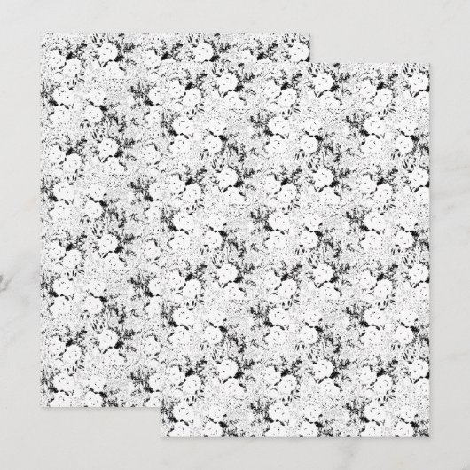 Dot, schwarze Kuh Einladung (Vorne/Hinten)