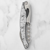 Dot, schwarze Kuh-Korkenschraube Kellnermesser (Rückseite)