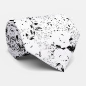 Dot, schwarze Kuh Krawatte (Gerollt)